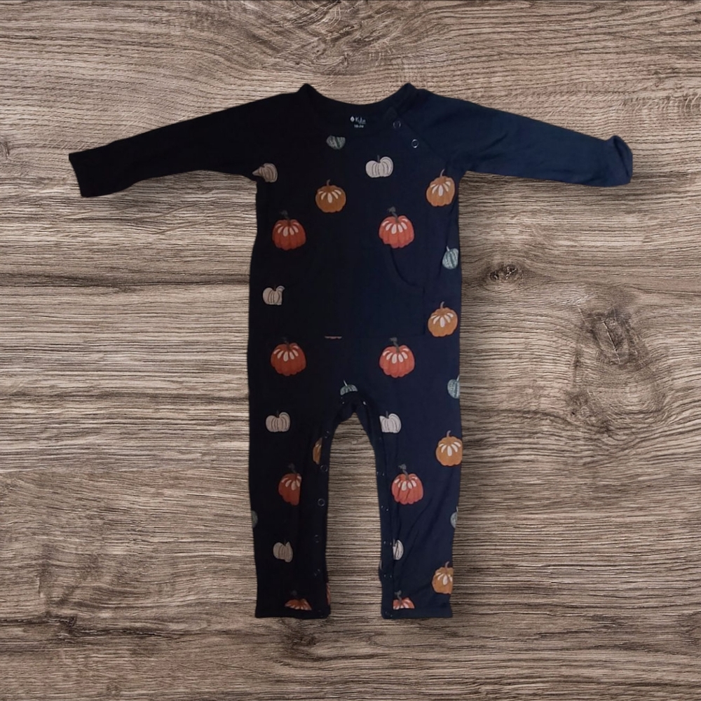 Kyte Baby Longall Midnight Pumpkin 18-24M Halloween Thanksgiving